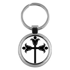 Caucasian Albanian Cross Key Chains (round)  by abbeyz71