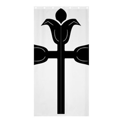 Caucasian Albanian Cross Shower Curtain 36  X 72  (stall)  by abbeyz71