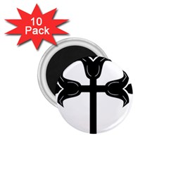 Caucasian Albanian Cross 1 75  Magnets (10 Pack)  by abbeyz71