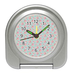 Floral Pattern Travel Alarm Clocks by Valentinaart