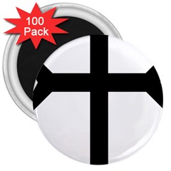 Eastern Syriac Cross 3  Magnets (100 Pack) by abbeyz71