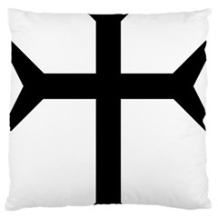 Eastern Syriac Cross Large Flano Cushion Case (two Sides) by abbeyz71