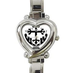 Anuradhapura Cross Heart Italian Charm Watch