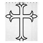 Western Syriac Cross Shower Curtain 60  x 72  (Medium)  60 x72  Curtain