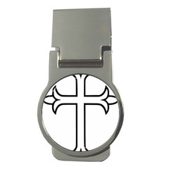 Western Syriac Cross Money Clips (round)  by abbeyz71