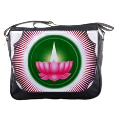 Ayyavazhi Symbol  Messenger Bags by abbeyz71