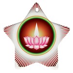 Ayyavazhi Symbol  Star Ornament (Two Sides) Front