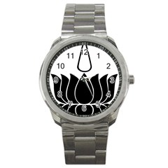 Ayyavazhi Symbol  Sport Metal Watch