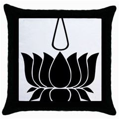 Ayyavazhi Symbol  Throw Pillow Case (black) by abbeyz71