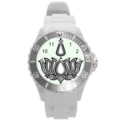 Ayyavazhi Symbol Round Plastic Sport Watch (l) by abbeyz71