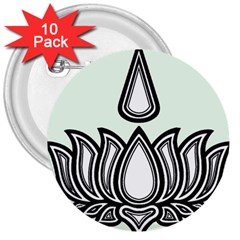 Ayyavazhi Symbol 3  Buttons (10 pack) 