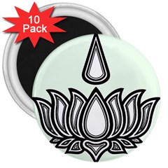 Ayyavazhi Symbol 3  Magnets (10 pack) 