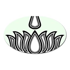 Ayyavazhi Symbol Oval Magnet