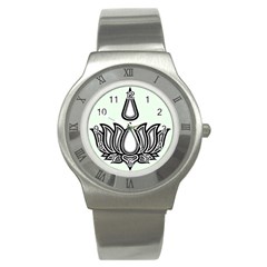Ayyavazhi Symbol Stainless Steel Watch