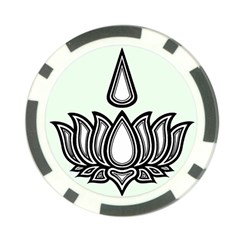 Ayyavazhi Symbol Poker Chip Card Guard
