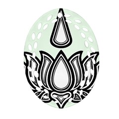 Ayyavazhi Symbol Ornament (Oval Filigree)