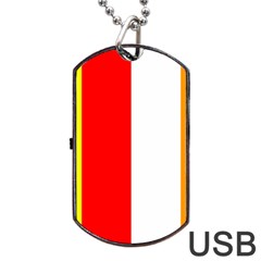 International Flag Of Buddhism Dog Tag Usb Flash (two Sides) by abbeyz71