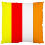 International Flag of Buddhism Large Flano Cushion Case (Two Sides) Back