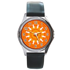 Dharmacakra Round Metal Watch by abbeyz71