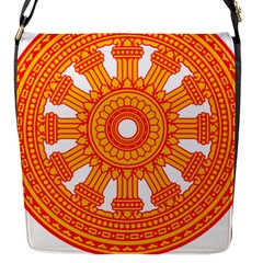 Dharmacakra Flap Messenger Bag (s) by abbeyz71