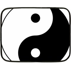 Yin & Yang Double Sided Fleece Blanket (mini)  by abbeyz71