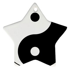 Yin & Yang Star Ornament (two Sides) by abbeyz71