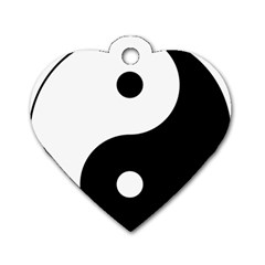 Yin & Yang Dog Tag Heart (two Sides) by abbeyz71