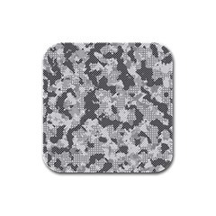 Camouflage Patterns Rubber Square Coaster (4 pack) 