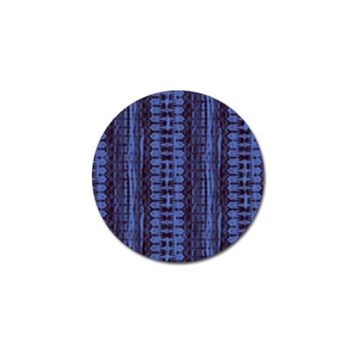 Wrinkly Batik Pattern   Blue Black Golf Ball Marker