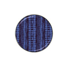 Wrinkly Batik Pattern   Blue Black Hat Clip Ball Marker (4 Pack) by EDDArt