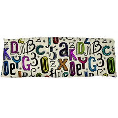 Colorful Retro Style Letters Numbers Stars Body Pillow Case (Dakimakura)