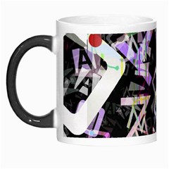 Chaos With Letters Black Multicolored Morph Mugs by EDDArt