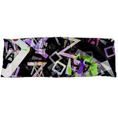 Chaos With Letters Black Multicolored Body Pillow Case (dakimakura) by EDDArt