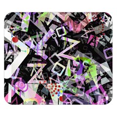 Chaos With Letters Black Multicolored Double Sided Flano Blanket (small)  by EDDArt