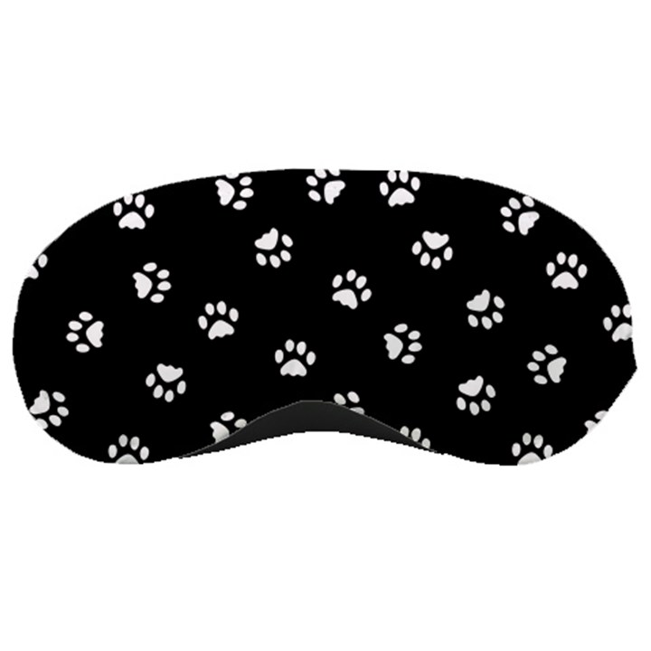 Footprints Cat White Black Sleeping Masks