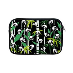 Satisfied And Happy Panda Babies On Bamboo Apple Ipad Mini Zipper Cases by EDDArt