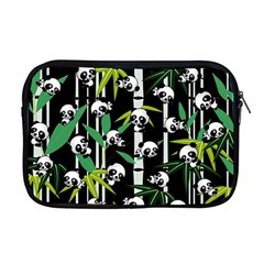 Satisfied And Happy Panda Babies On Bamboo Apple Macbook Pro 17  Zipper Case by EDDArt