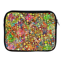 Multicolored Retro Spots Polka Dots Pattern Apple Ipad 2/3/4 Zipper Cases by EDDArt