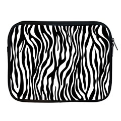 Zebra Stripes Pattern Traditional Colors Black White Apple iPad 2/3/4 Zipper Cases