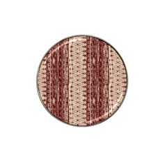 Wrinkly Batik Pattern Brown Beige Hat Clip Ball Marker (4 Pack) by EDDArt