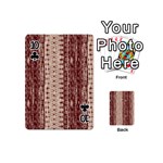 Wrinkly Batik Pattern Brown Beige Playing Cards 54 (Mini)  Front - Club10