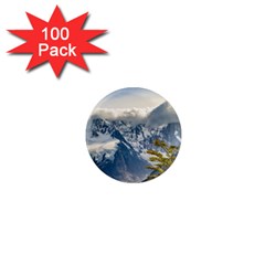 Snowy Andes Mountains, El Chalten Argentina 1  Mini Magnets (100 Pack)  by dflcprints