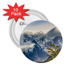 Snowy Andes Mountains, El Chalten Argentina 2 25  Buttons (10 Pack)  by dflcprints