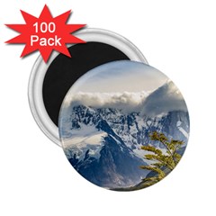 Snowy Andes Mountains, El Chalten Argentina 2 25  Magnets (100 Pack)  by dflcprints