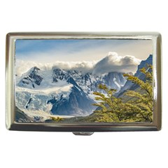 Snowy Andes Mountains, El Chalten Argentina Cigarette Money Cases by dflcprints