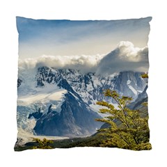 Snowy Andes Mountains, El Chalten Argentina Standard Cushion Case (two Sides) by dflcprints