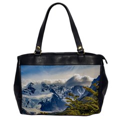 Snowy Andes Mountains, El Chalten Argentina Office Handbags by dflcprints