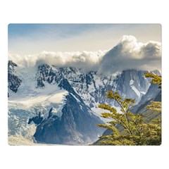 Snowy Andes Mountains, El Chalten Argentina Double Sided Flano Blanket (large)  by dflcprints
