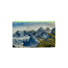 Snowy Andes Mountains, El Chalten Argentina Cosmetic Bag (xs) by dflcprints