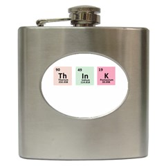 Think - Chemistry Hip Flask (6 Oz) by Valentinaart